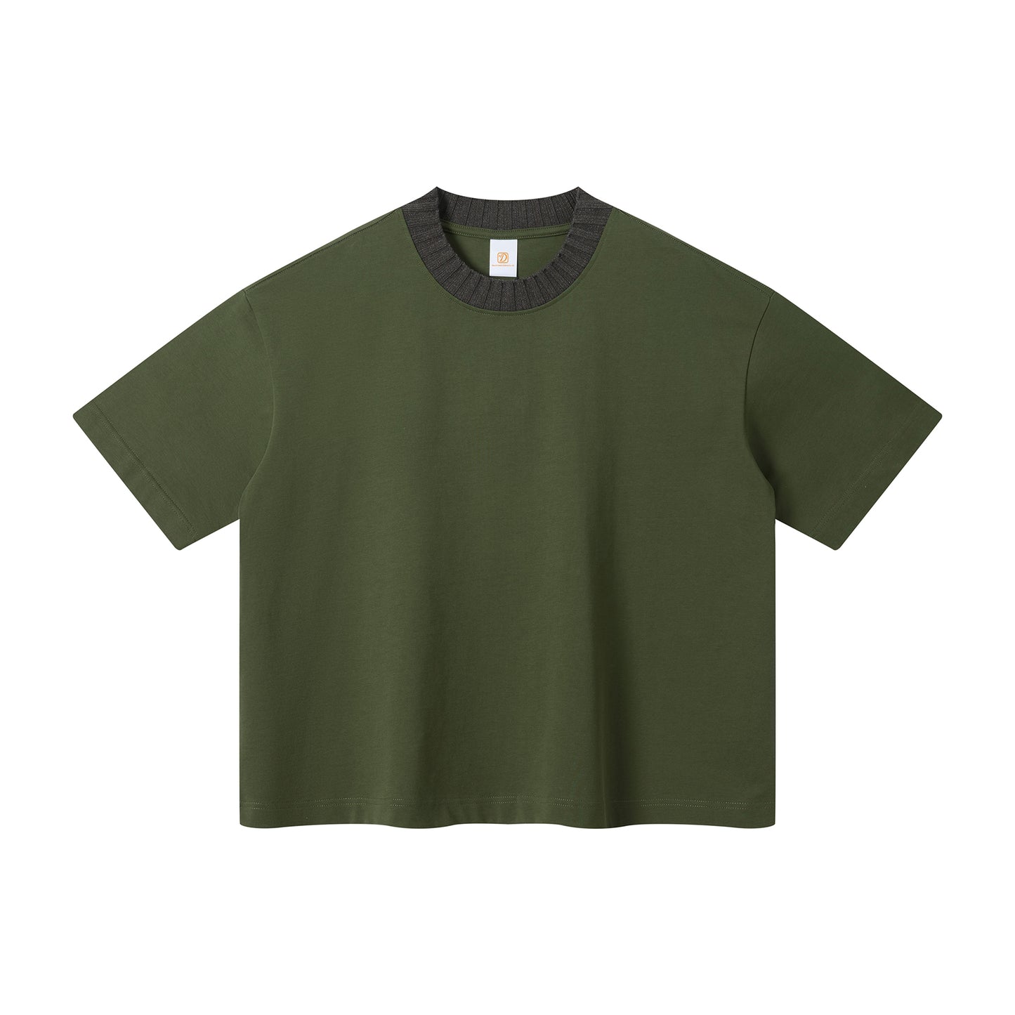 Custom Heavyweight T-shirt High Quality Crew Neck Short Sleeve New Design 100% Cotton Streetwear Boxy Fashion Patchwork T-shirts