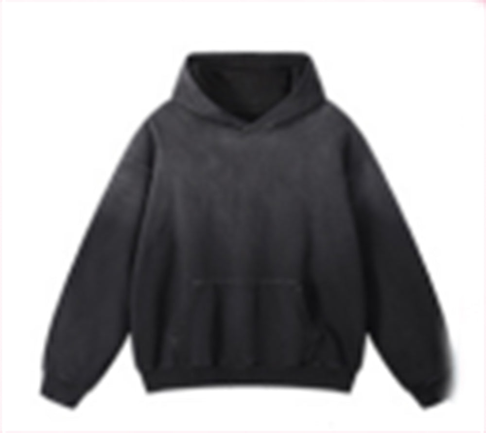 Gradual dyeing and water-washed heavyweight sweatshirt with a hood is available in a complete range of samples for your selection.