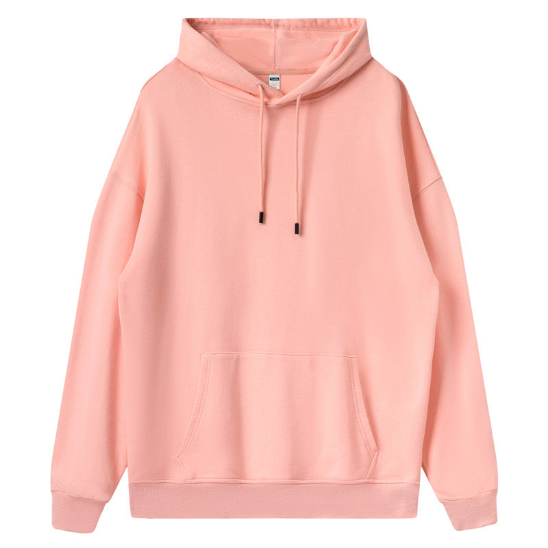 Wholesale Customizable Pattern Pure Cotton French Style Looped Shoulder Style 360g Hooded Sweatshirt Plus Size Hoodies Winter