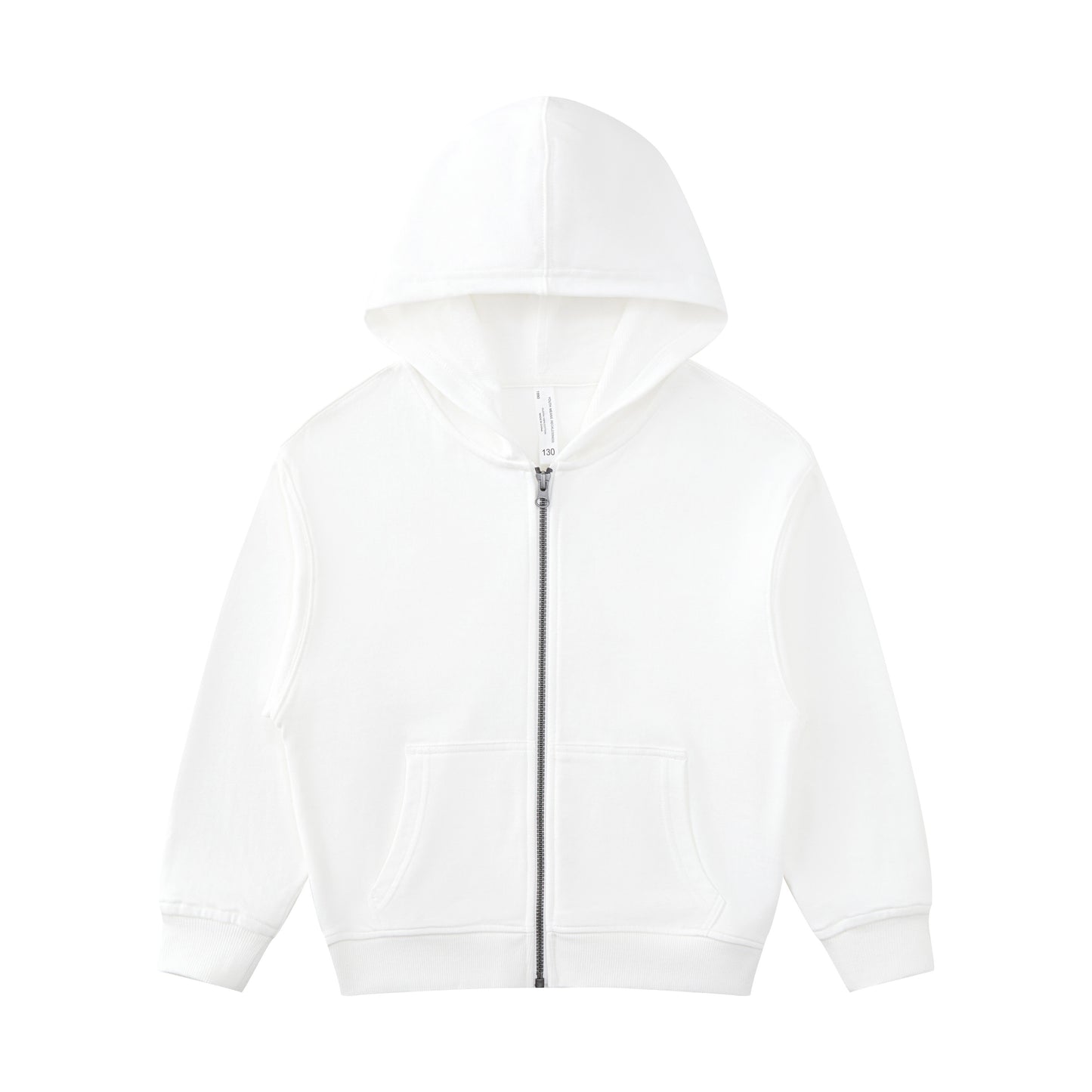 Children's Hoodies Sublimation 100% Cotton Heavyweight Blank Full Zip French Terry High Quality Streetwear Kids Hoodies
