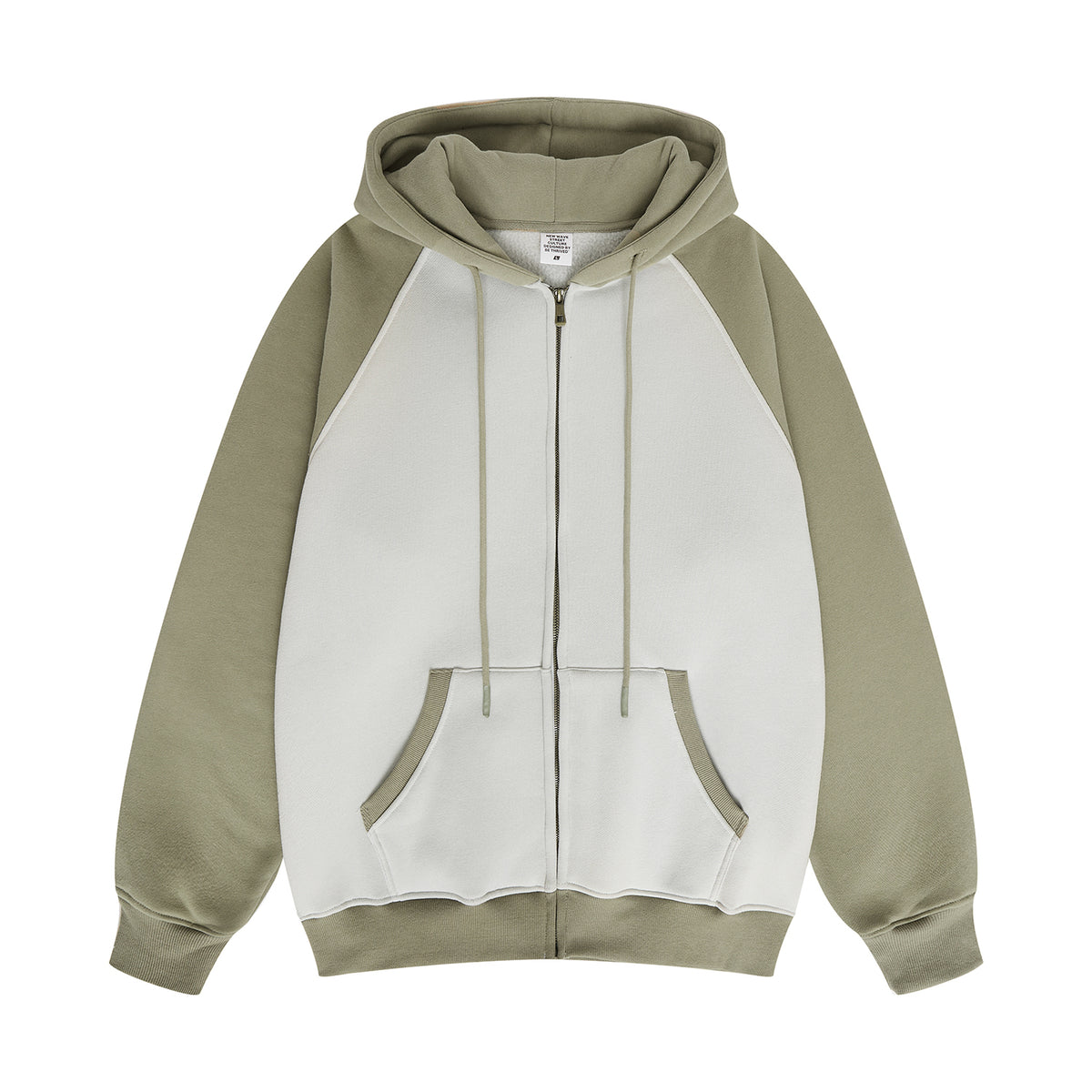 Custom 5 Color American Style Crossover Color Fleece Pullover Hooded Sweatshirt Trendy European Style Loose Fit Brand t Shirt