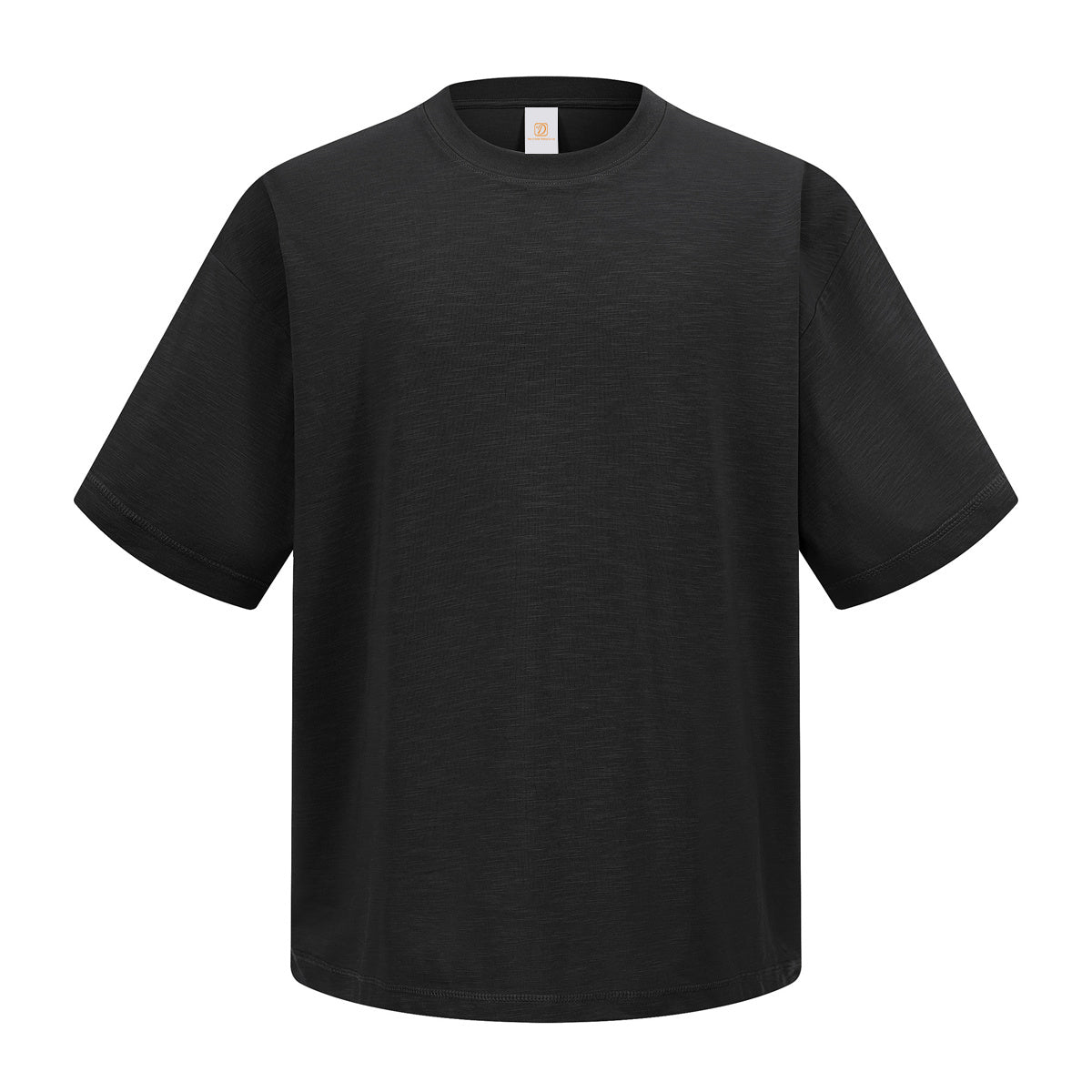 American Style Customize Your Own Exclusive Design Corduroy Cotton Cooling Cotton T Shirt Solid Color Round Neck Summer Version