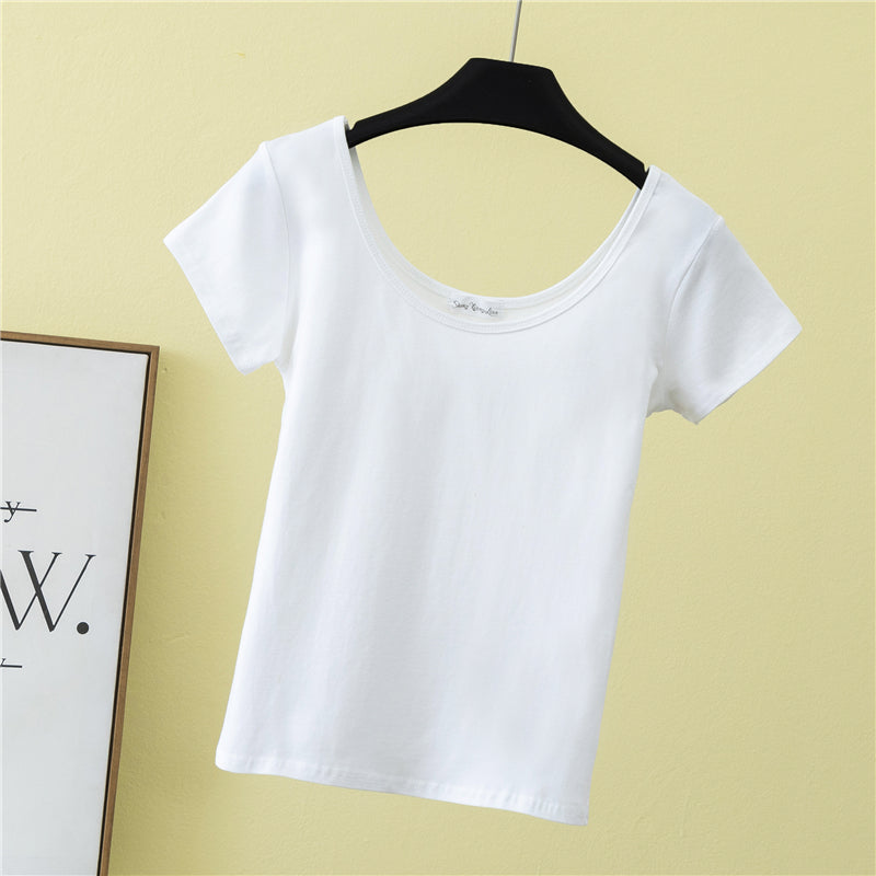 T-shirts Manufacturers Heavyweight Pure Color Custom Round Neck Short Slim Fit Blank High Quality T-shirts