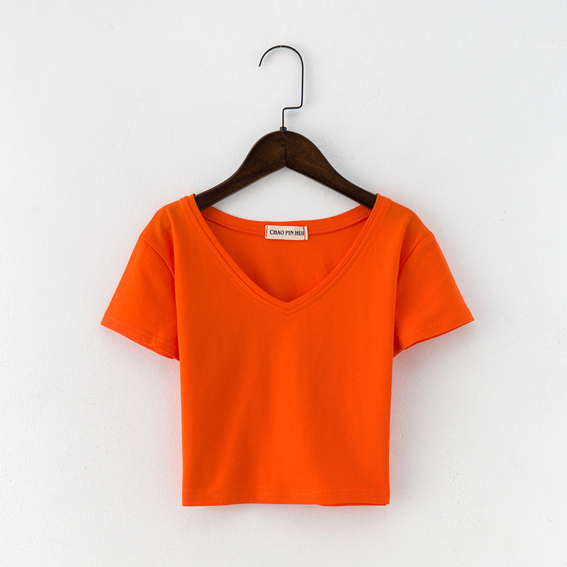 Custom Embroidered Tshirts Puff Printing Plain Blank Tshirts for Printing Cropped Crop Top Tshirts High Quality Basic Design