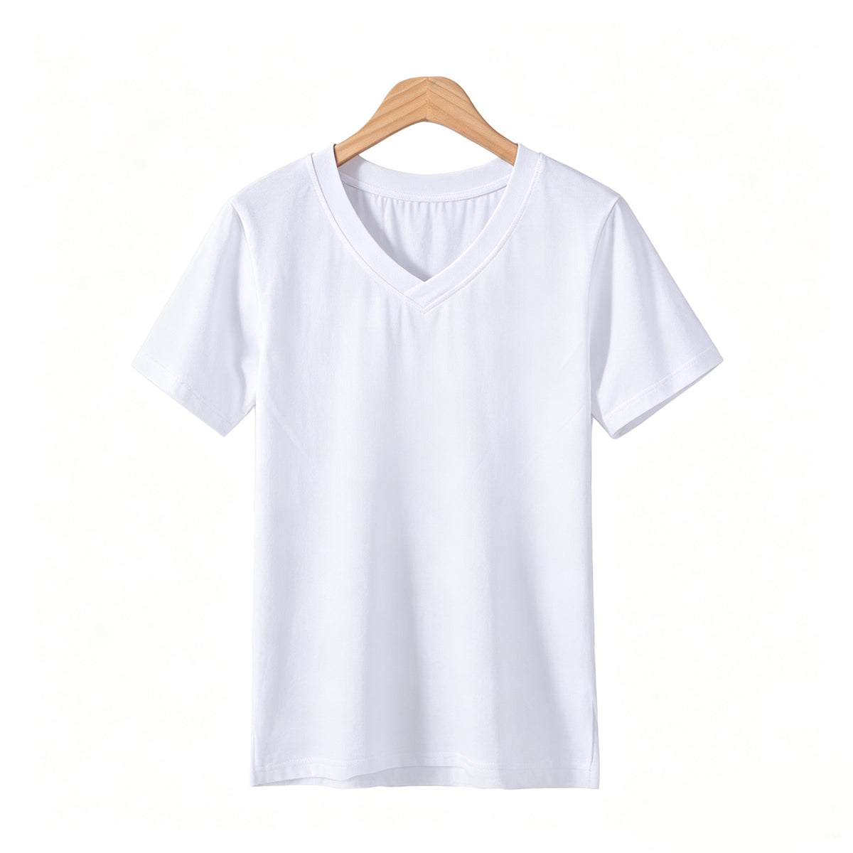 High Quality 3 Color Women's Mid Length Round Neck Solid Color Versatile Slim Fitting Comfortable Cotton Base Layer T Shirt