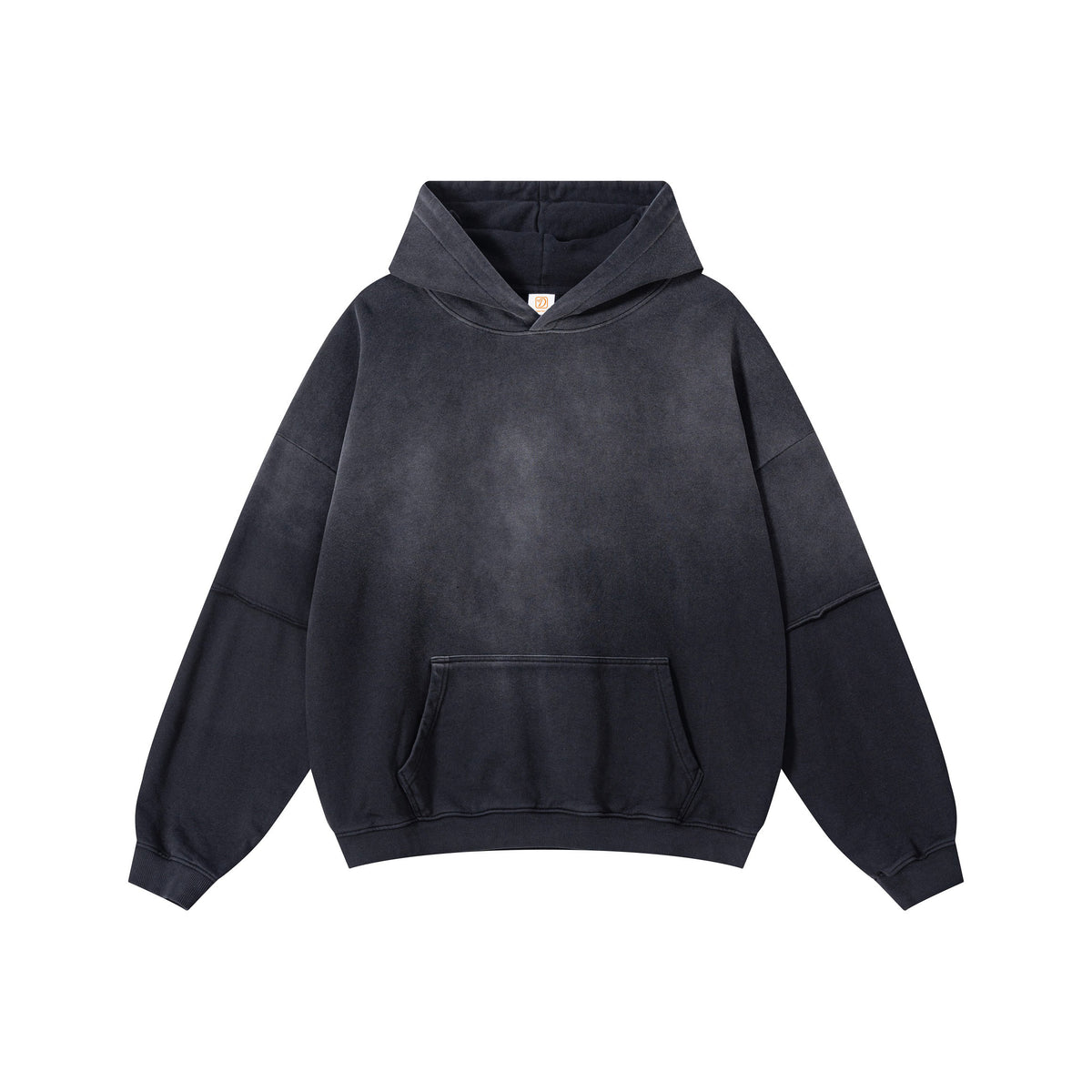 Men's Hoodies Custom logo American Style Retro Water Washed Hooded Sweatshirt with Distressing Effect Fall and Winter Style