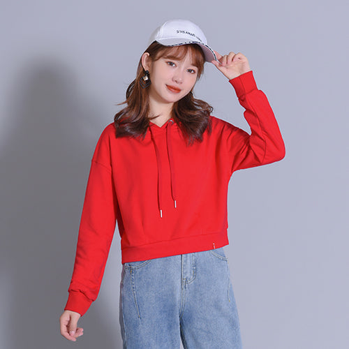 High Quality Oversized Heavyweight Hoodies 8 Color Women's Short Sleeved Unisex Hoodie American Style Design Winter Style