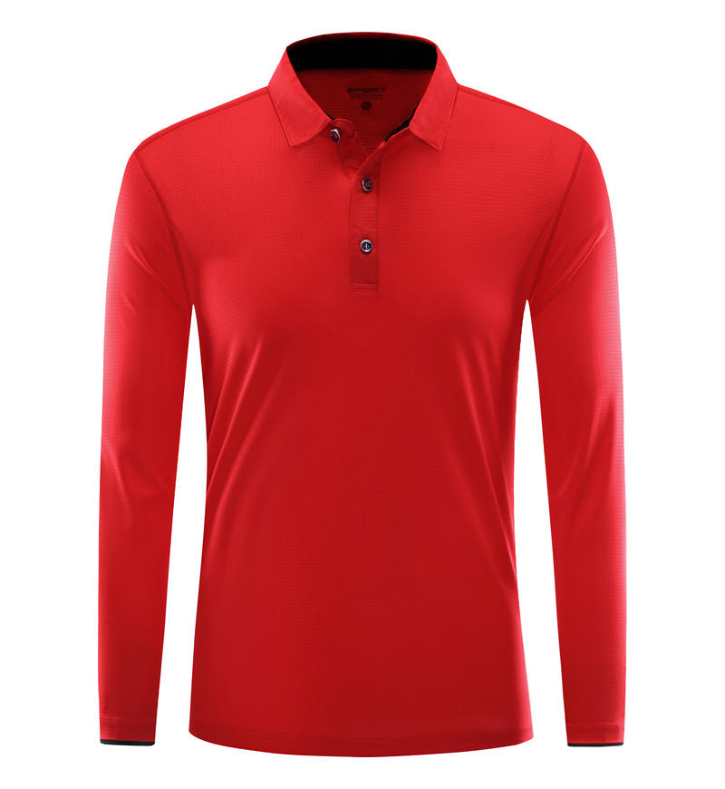 8 Color Quick Drying Long Sleeved Button Down POLO Shirt Can Customized Polo Shirt Embroidered Spring and Autumn Collection