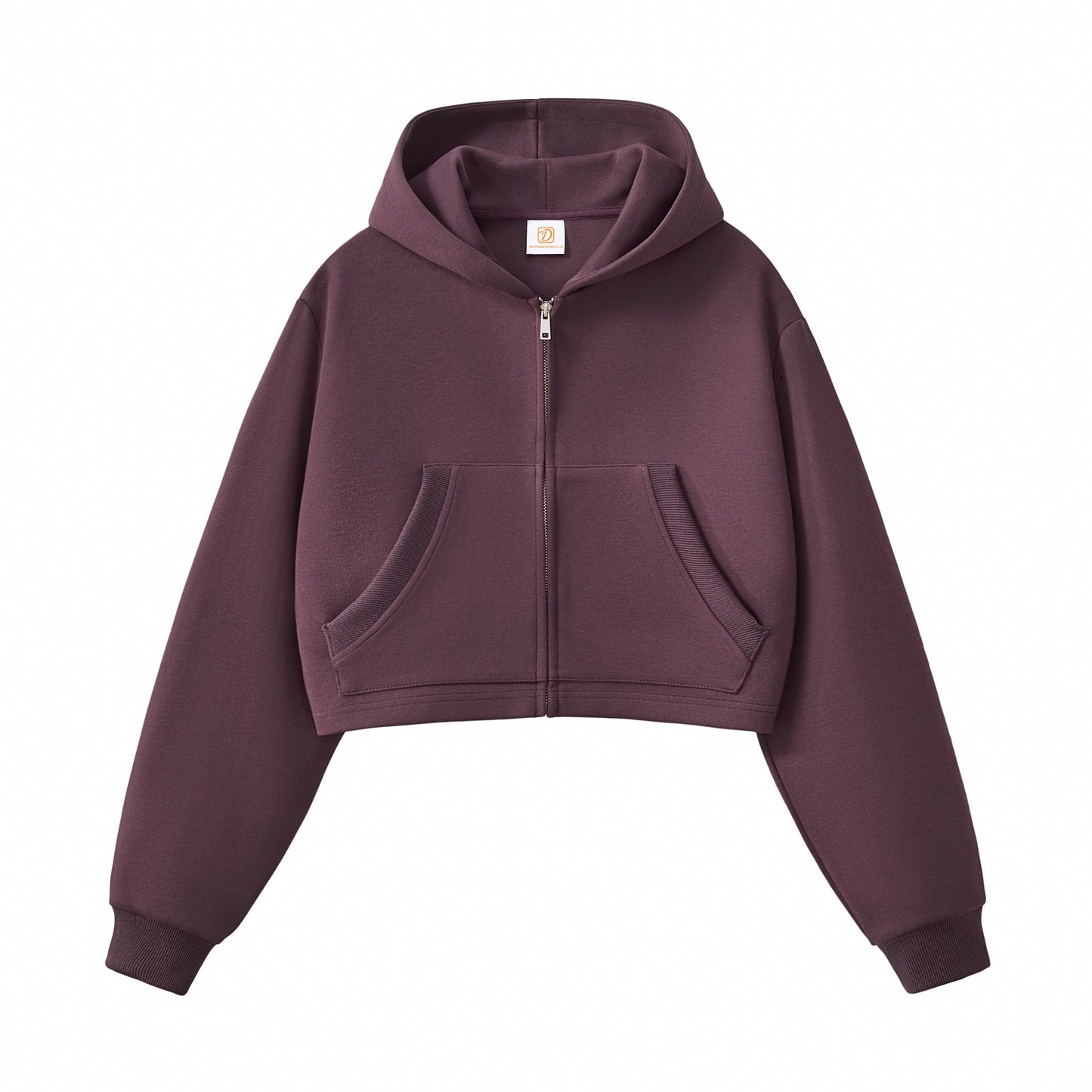Sport High Quality Custom Blank Distressed Zip up Boxy Heavyweight Puff Print Fashion Streetwear Cropped Hoodie Woman