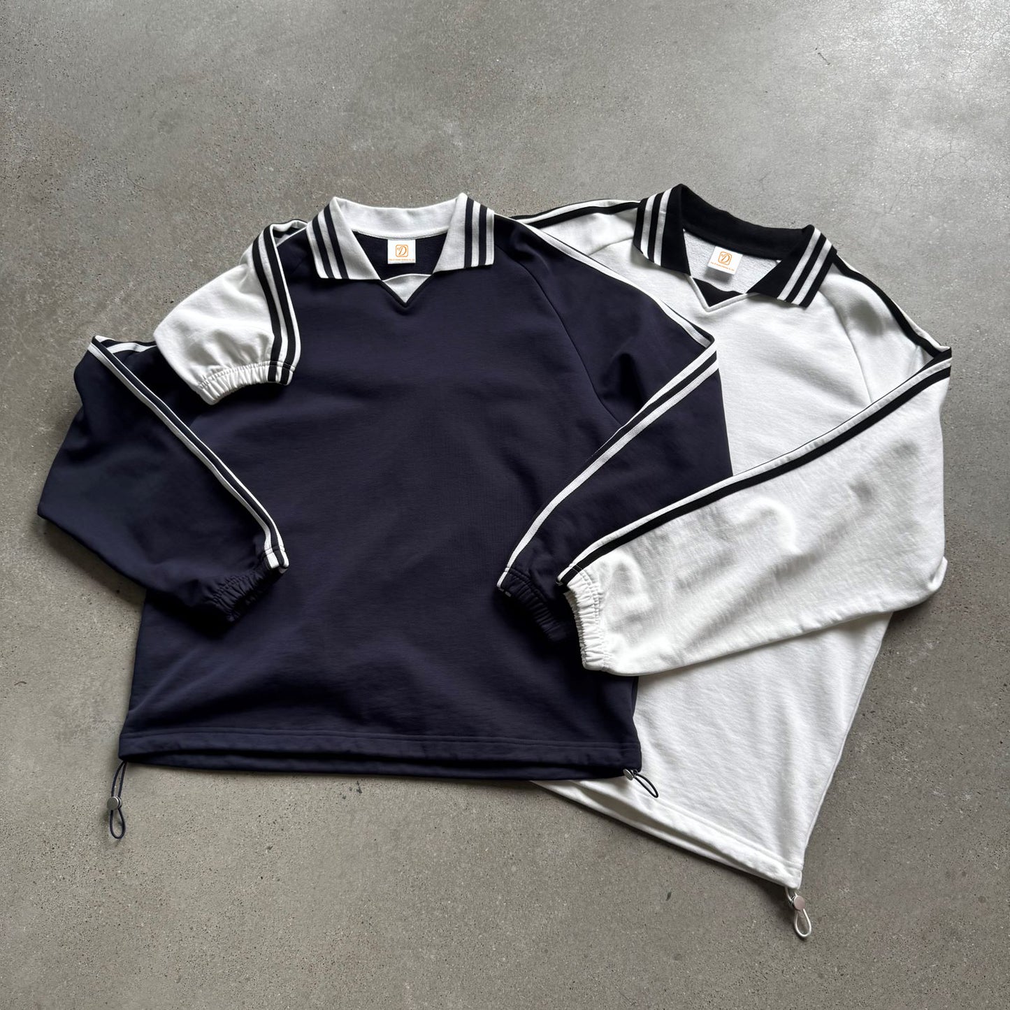 100%Cotton Turn-down Collar Stripe Oversized Unisex Heavy Weight Blank Hoodies High Quality
