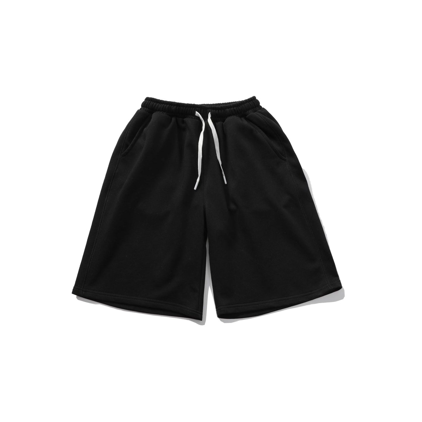 Wholesale Summer High Quality Men's and Women's Matching Solid Color Straight Five Piece Pants Shorts Personalized Design