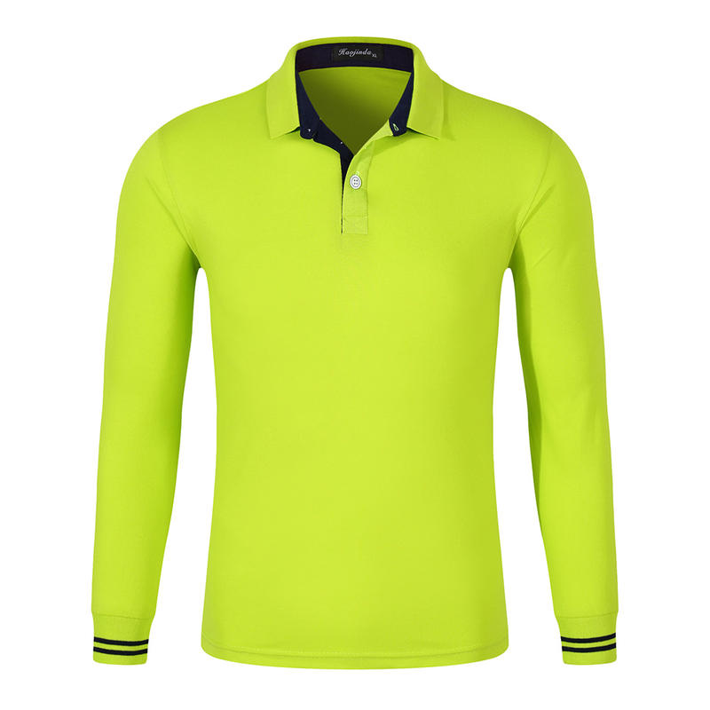 Custom logo 8 Color Toner Pad Long Sleeved Collarless POLO Shirt Plain for Printing Multiple Processes to Choose From Summer