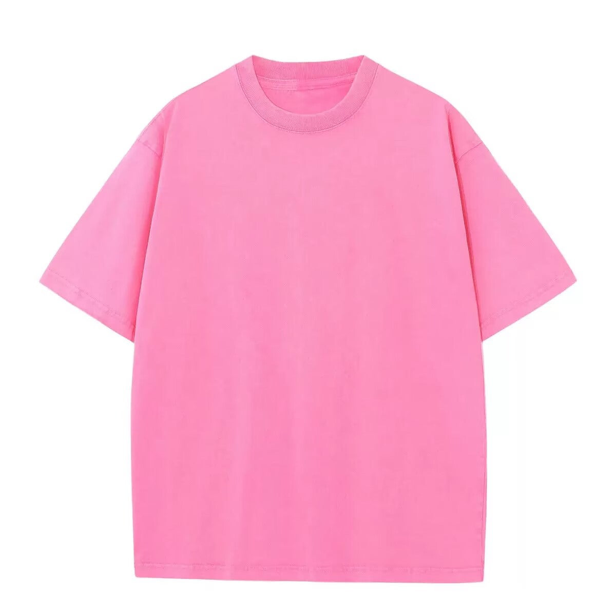 Tshirts Wholesale 7 Color 230g Pure Cotton Heavyweight Drop-shoulder Short Sleeved T-shirt Personalized American Style T Shirt