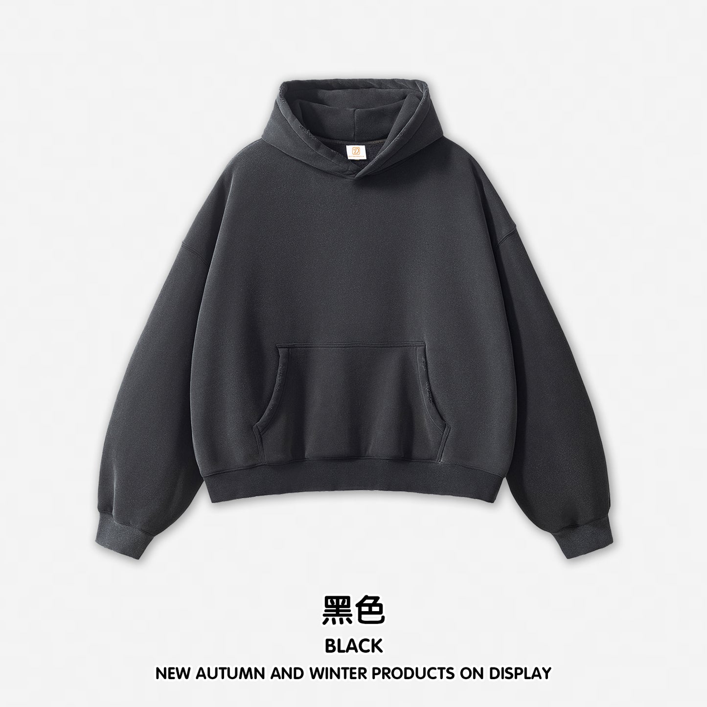 Boxy Fleece Heavyweight Blank Custom Puff Printing Oversized Wireless High Quality Streetwear Men's Hoodies Bulk Wholesale