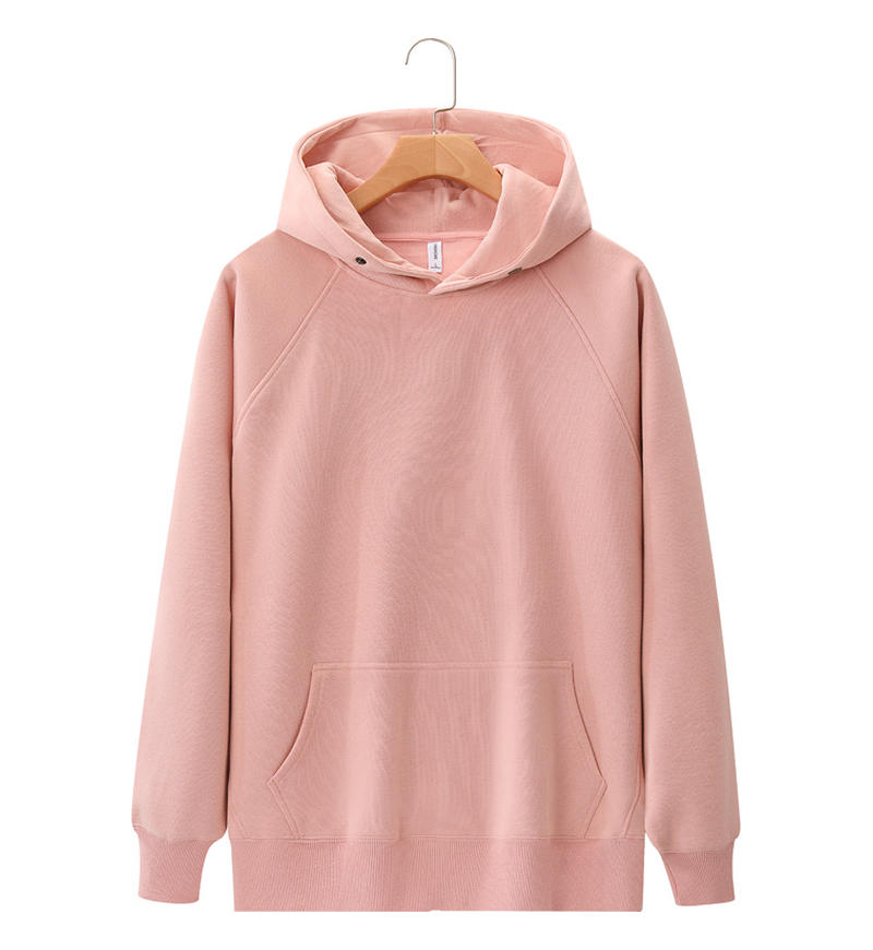 Oem Brand Customizable Favorite 7 Color Slanted Shoulder Hoodless Rope Double Button Collar Hooded Sweatshirt Fashion Style