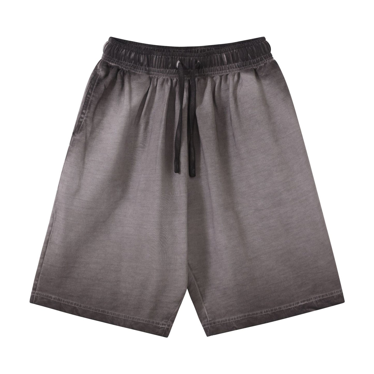 Plus Size Men's Shorts Wholesale 100% Cotton 320g High Quality Loose Fashion Gym Soft Distressed Embroidery Streetwear Shorts