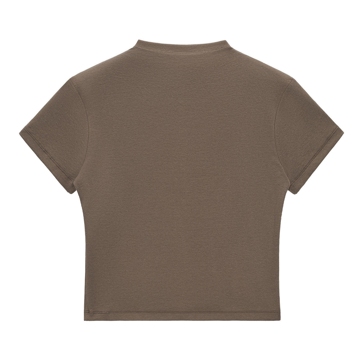 Oem Summer Version Small High Neck Elastic t Shirt for Women 260g Hot Girl Short Sleeved Base Layer t Shirt American Style
