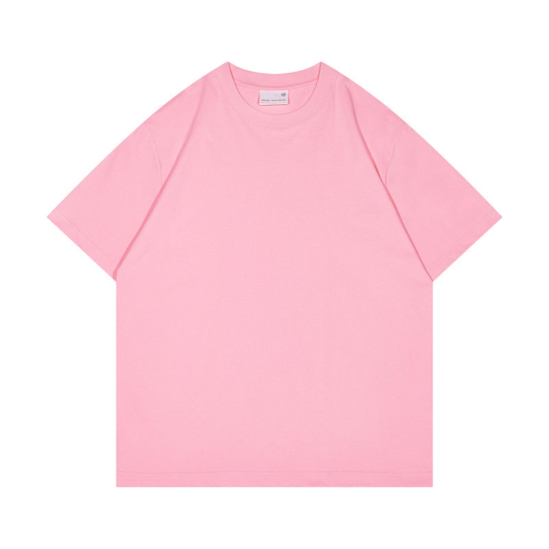 Oem Customized t Shirts Summer Casual 17 Color Cotton Short Sleeved T-shirt with Loose Shoulder Design Unisex Anufacturer