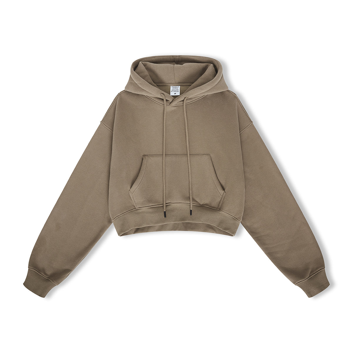 Wholesale Hoodies 12 Color Fleece Hooded Women's Short Sleeve Crop Top in Solid Color High Quality Plain Hoodies for Printing