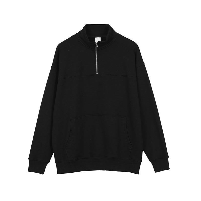 Customizable with Your Favorite Pattern 6 Color Half Zip Fleece Hoodie Autumn Winter Season Free Sample Plain Hoodies in Bulk