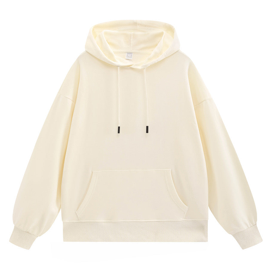 100% Cotton Pullover with Pompom Detailing and Hooded Design Loose Fitting Cotton Casual Brand Simples Hoodies Winter Style