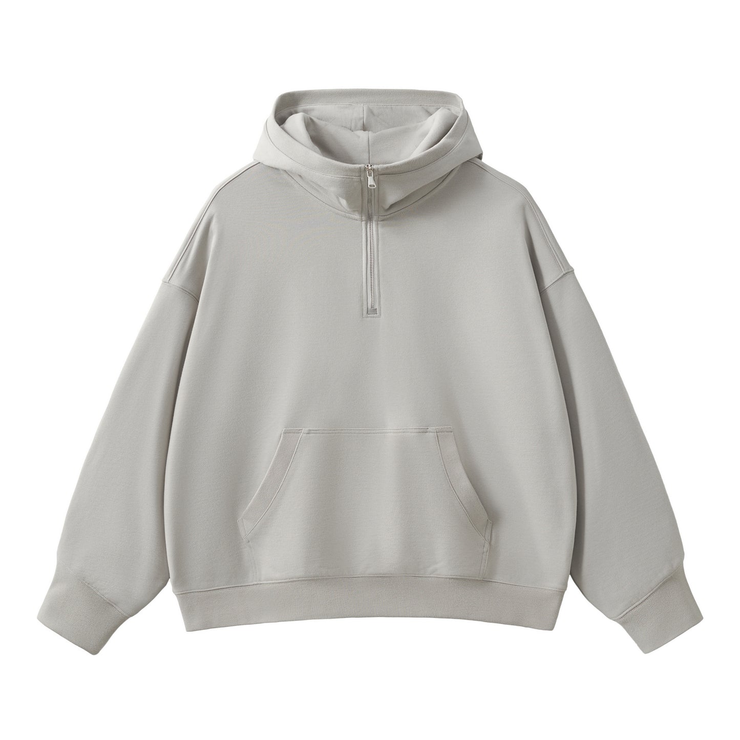 410G Heavyweight Hoodies Sublimation Polyester/Cotton Half Zip Streetwear High Quality Screen Printed Men's Sweaters and Hoodies
