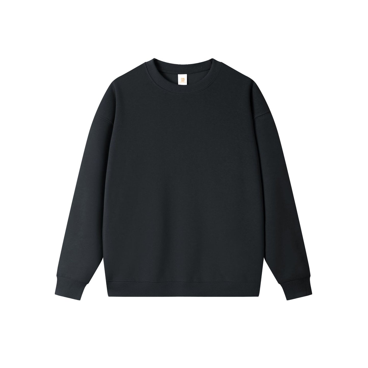 Plus Size Men's Hoodies Custom Crewneck Pure Color Patchwork Unisex High Quality Black Pullover Heavy Cotton Streetwear Hoodies