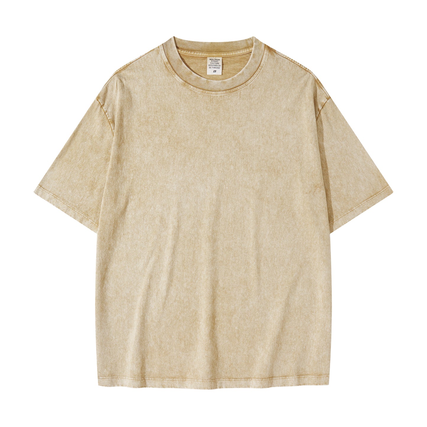 Cotton Tshirt Unisex High Quality Plain Pure Color Loose Blank Heavyweight Drop Shoulder Streetwear Heat Transfers for T-shirts