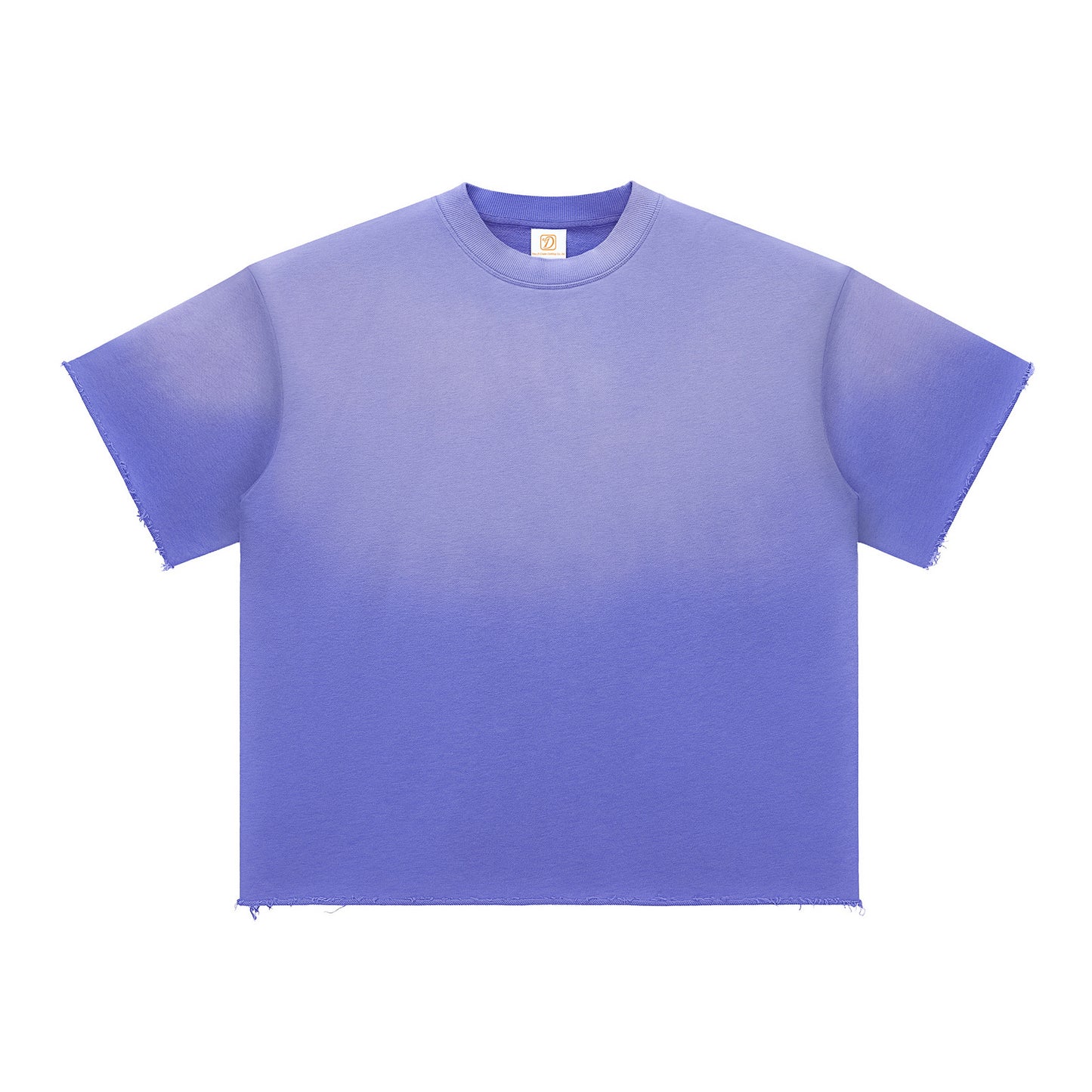 Vintage Gradient Tshirts Custom Acid Wash New Style 350g Heavyweight Short Sleeve t Shirt Streetwear Plain Men's T-shirts
