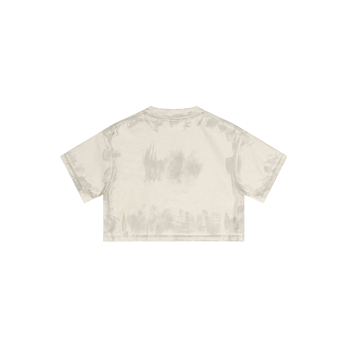 Oem Summer Version Loose Fitting Cotton Casual Brand T-shirt Muddy Aged Short Sleeved Crop Top with Exposed Neckline Plain Esign