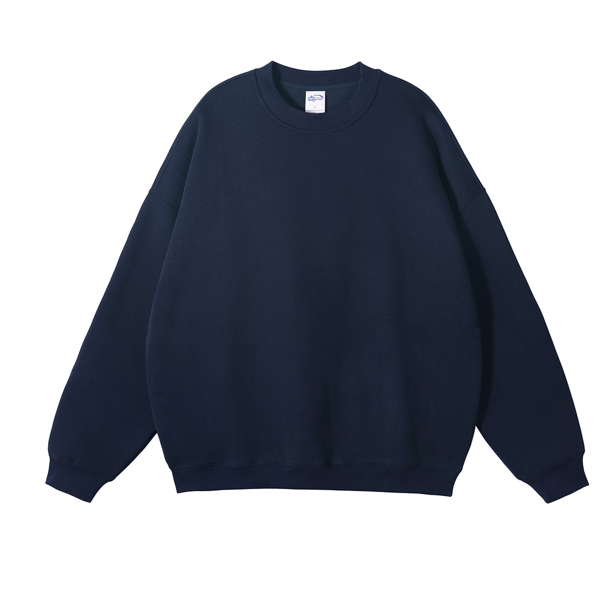 Loose Fitting Cotton Casual Brand Hoodie 12 Color Fleece Pullover with No Hood Loose Sleeved Round Neck Hoodie Winter Style
