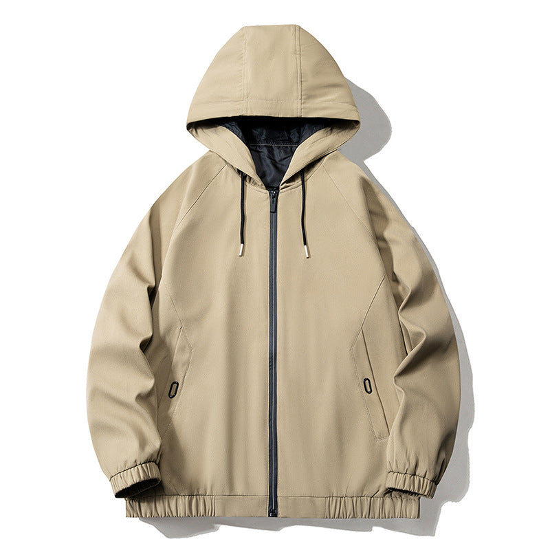 Men 3 Color Zipper Pocket Jacket Slanted Shoulder Bomber Workman's Men's Jacket You Can Customize Your Favorite Pattern Jacket