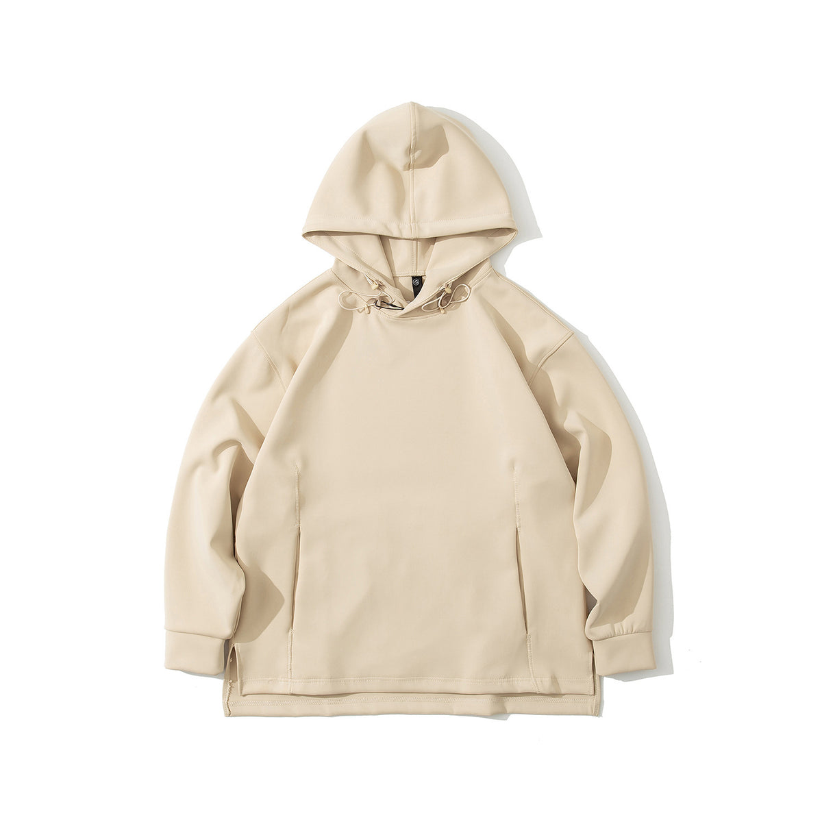 3 Color Japanese Style air Layer Relaxed Hooded Sweatshirt American Streetwear Style Oversized Hoodie Plain for Printing