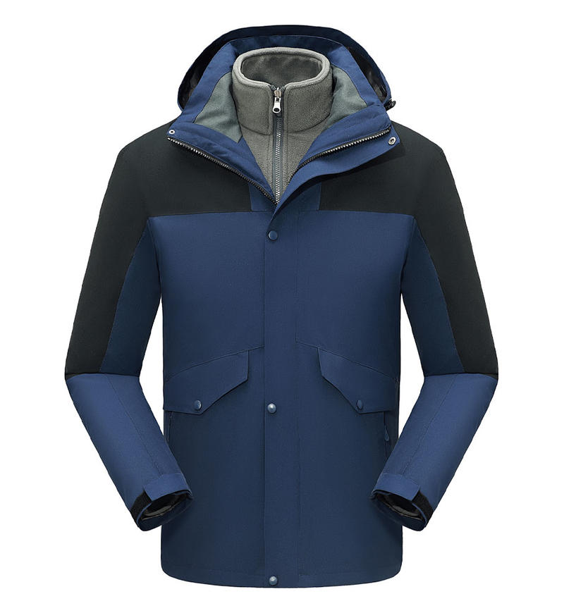 7 Color Large Pocket Three in One Windbreaker Jacket with Detachable Combination of Hood and Sleeves Suitable for Single Wear
