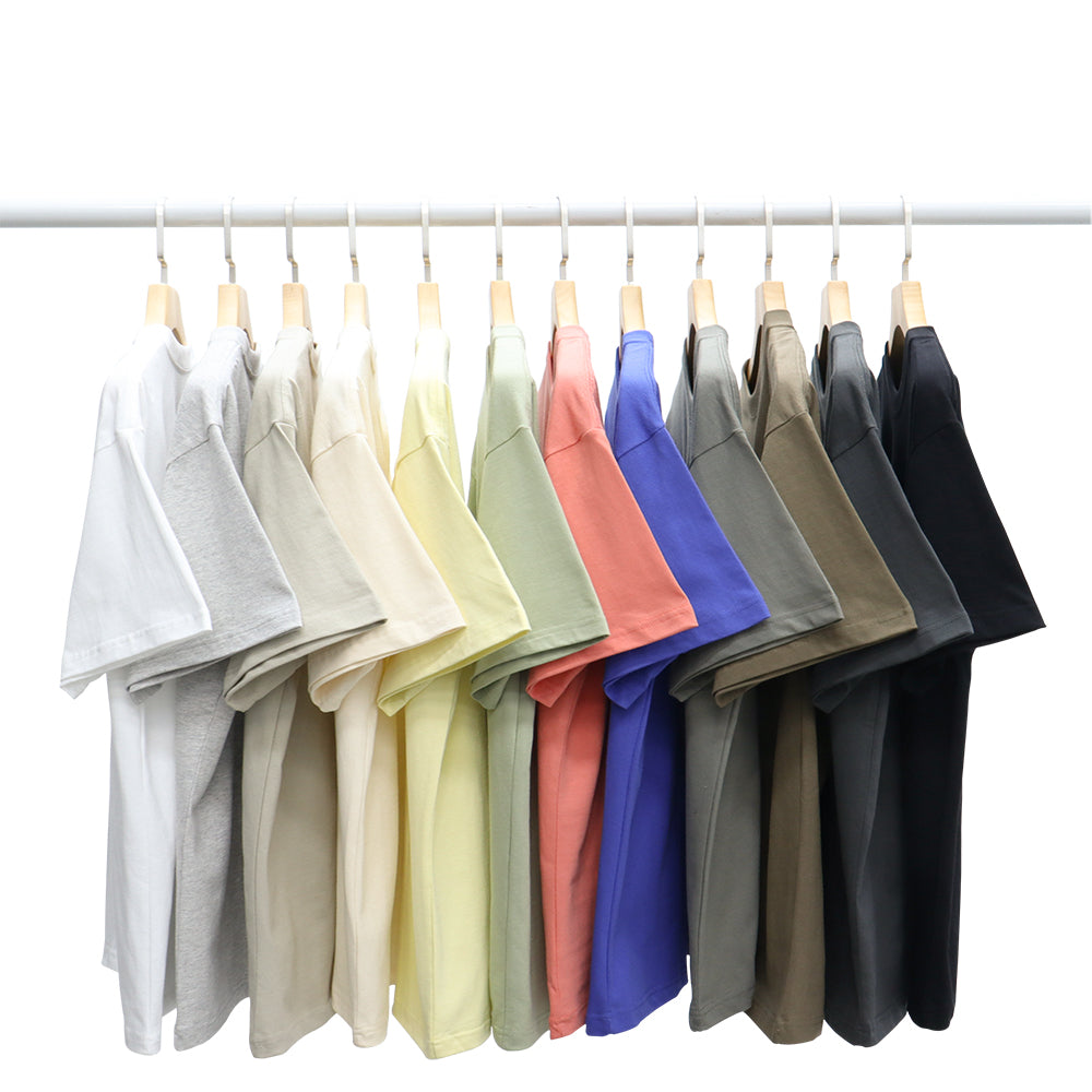 High Quality Loose Drop Shoulder Custom logo 100% Cotton Heavyweight Short Sleeve Fashion Oversize Dtf Transfers T-shirts