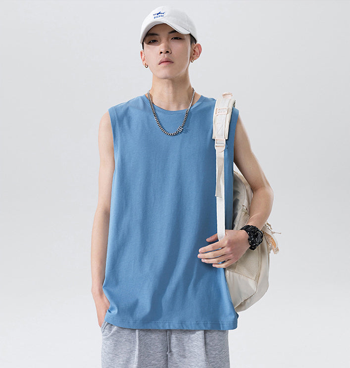 Customized t Shirts 6 Color Pure Cotton tank Top Plain Tshirts for Printing 100 Cotton Blanc American Style High Quality