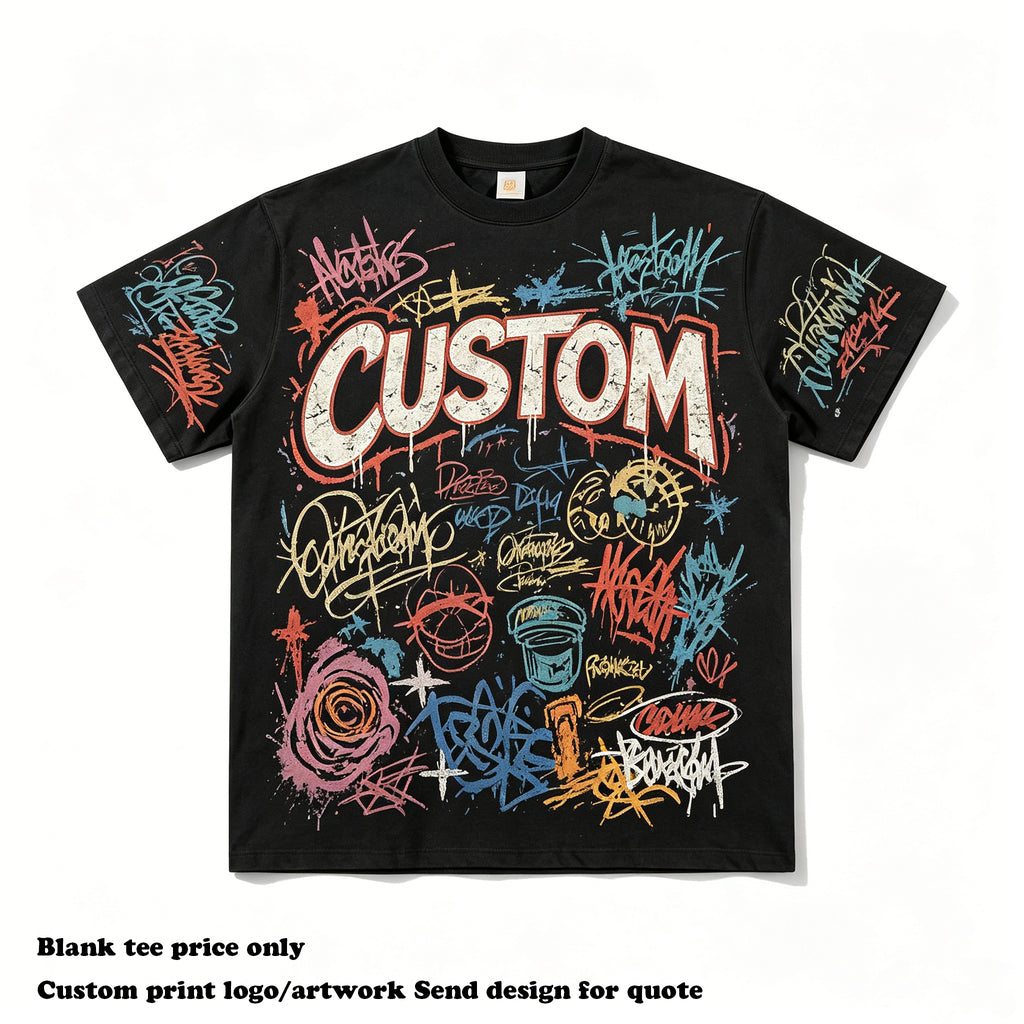 Oversized Streetwear T-shirt Custom Heavyweight 100% Cotton O-neck Men's Brand New Style High Quality Fashion T-shirt