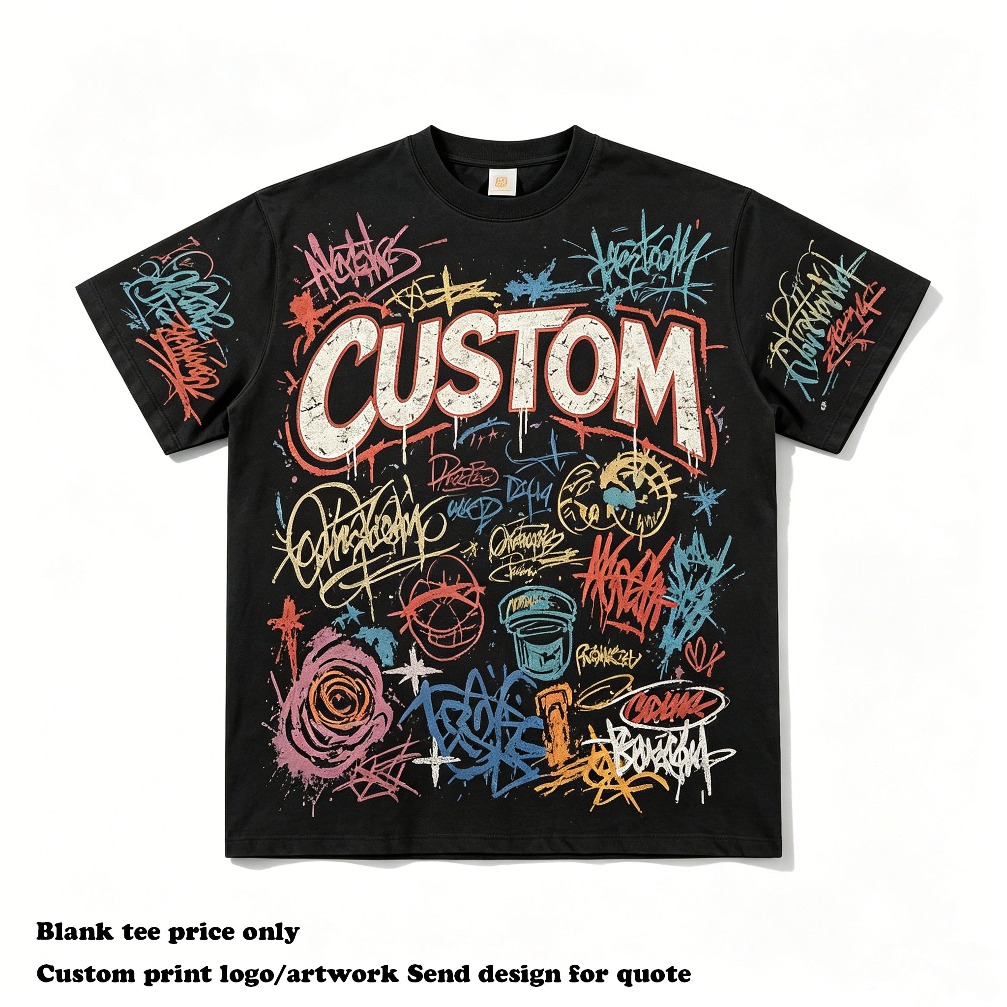 Oversized Streetwear T-shirt Custom Heavyweight 100% Cotton O-neck Men's Brand New Style High Quality Fashion T-shirt