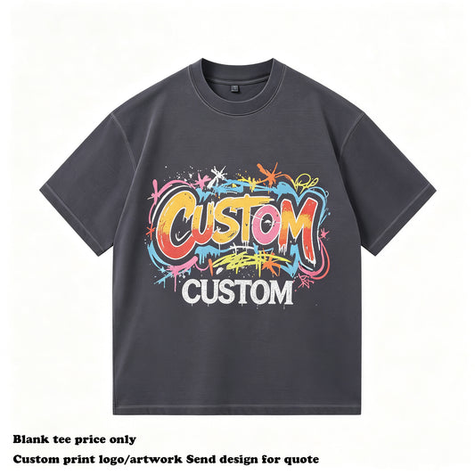 Custom logo Vintage Heavyweight Streetwear New Style Washed Design Short Sleeve T-shirt Blank Wholesale Personalized T-shirt