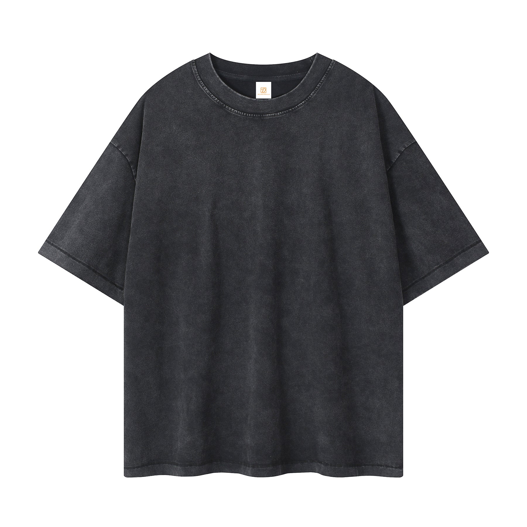 Loose Custom logo T-shirt Wax Printing Drop Shoulder Embroidery Wholesale Short Sleeve Streetwear High Quality Men's T-shirts