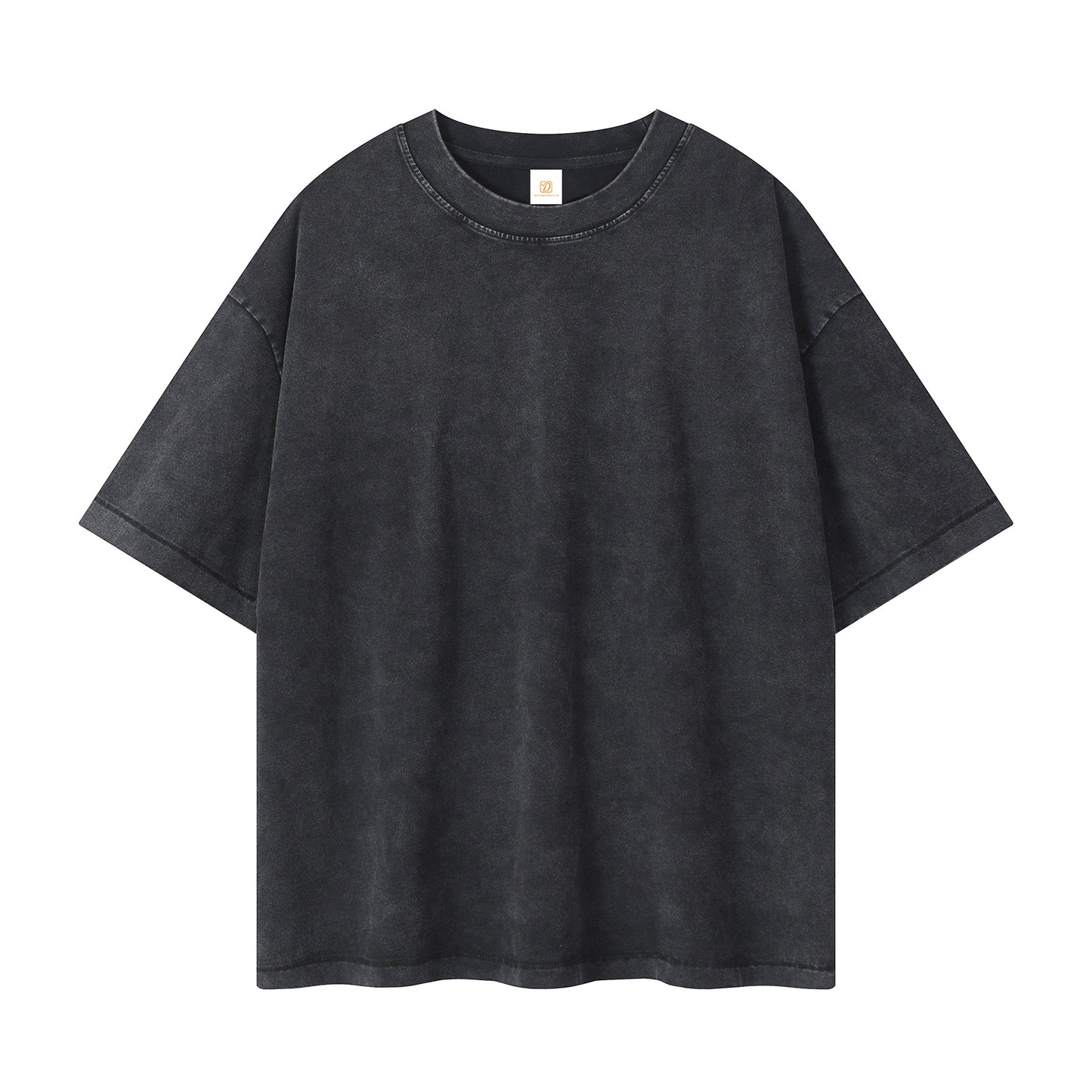Mens Clothing Custom Wholesale Heavy Cotton New Style Summer Short Sleeve Wax Printing High Quality Washed Streetwear T-shirt