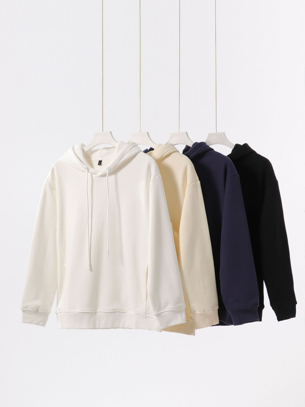 600G Heavyweight Hoodie Wholesale Sublimation Fleece Drop Shoulder Thick High Quality Patchwork Pure Color Winter Hoodies Men