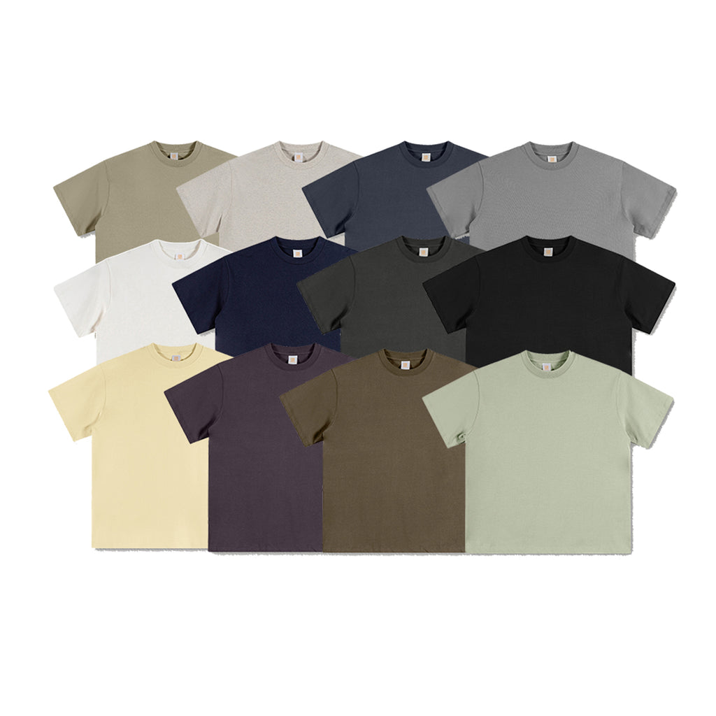 Customized Oversized Plain T-shirt O-neck New Design Fashion Summer High Quality Short Sleeve Wholesale Heavy Cotton T-shirts