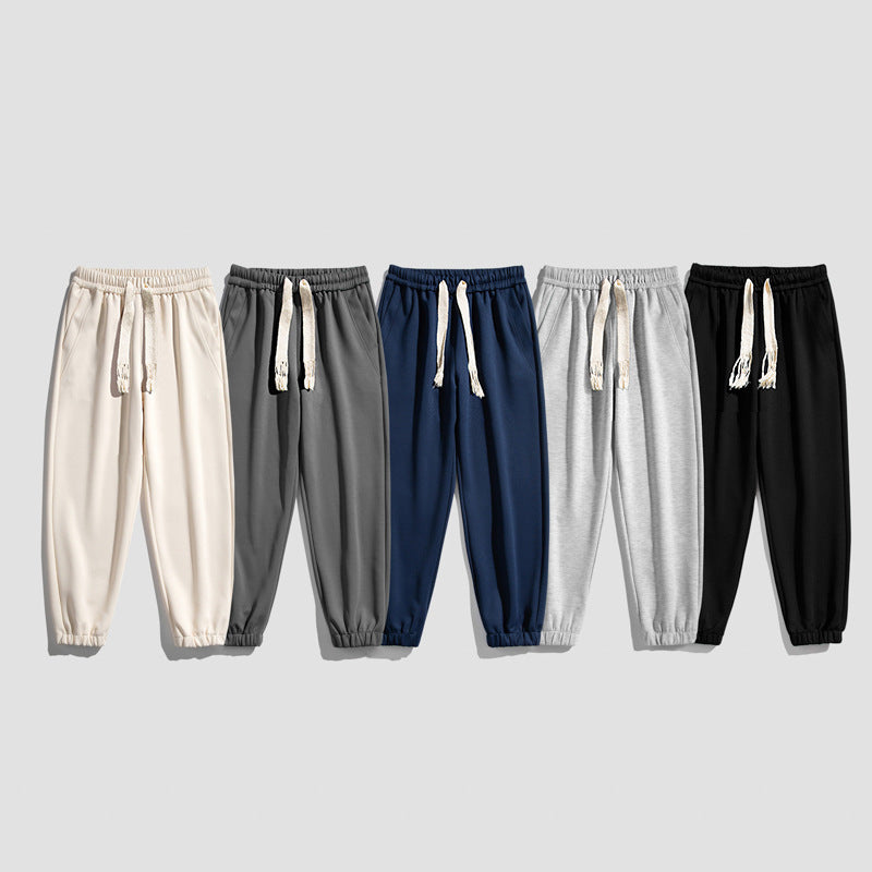 400G Heavyweight Sweatpants and Hoodie Set Custom logo Blank Distressed Embroidery High Quality Fashion Winter Hoodies Men