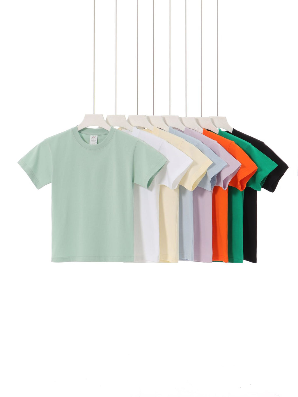 100% Cotton Custom logo O-neck T-shirts Multi Color High Quality Streetwear Fashionable Wholesale Heat Transfers for T-shirts