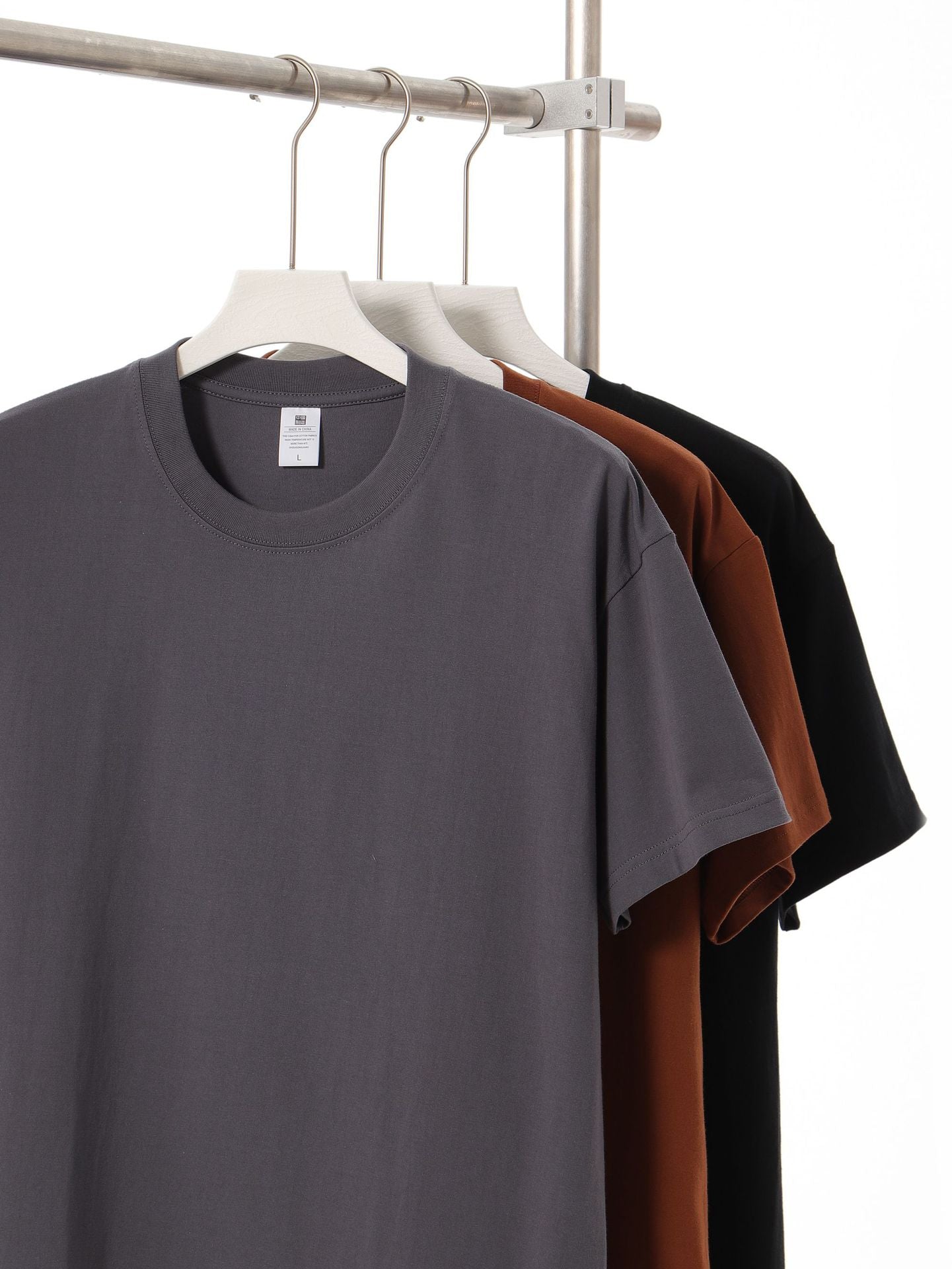 230g 100% Cotton t Shirt 2026 Summer New Design High Quality O-neck Drop Shoulder Blank Loose Boxy Wholesale Men's T-shirts