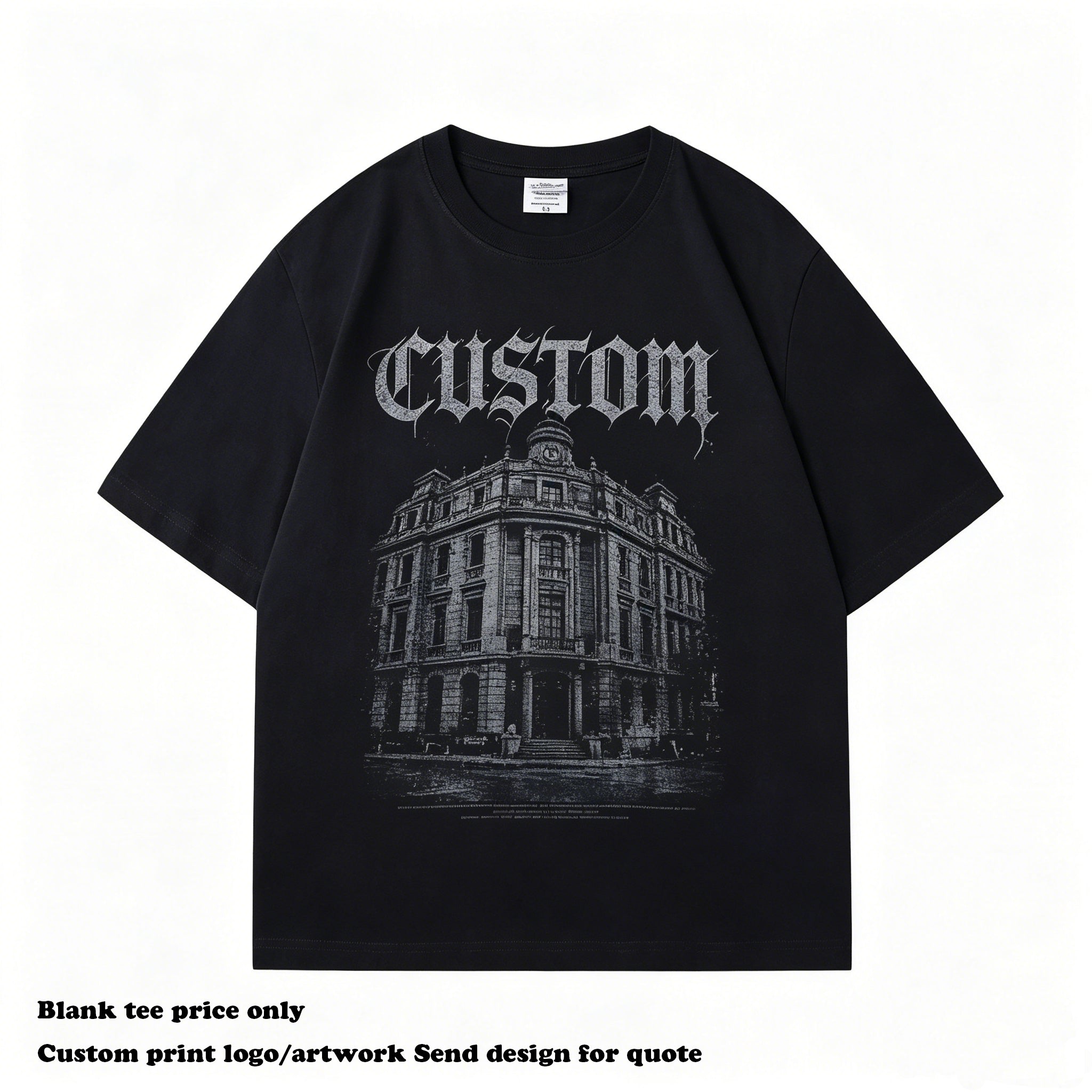 Summer New Style Men's T-shirts Drop Shoulder Custom Streetwear Hot Sale Puff Printing High Quality Wholesale Plain t Shirt