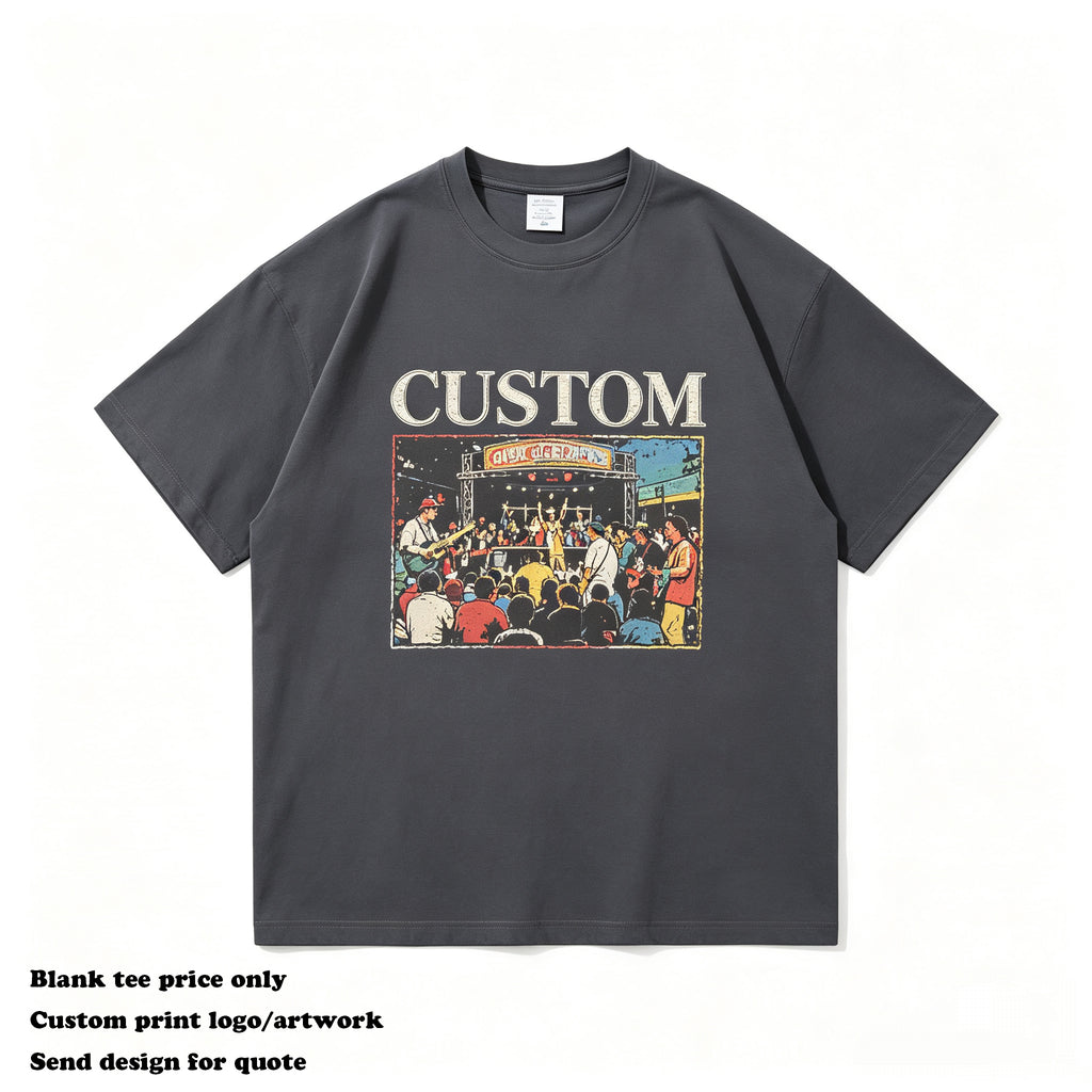 Wholesale Summer T-shirt Men's High Quality Round Neck Quick Dry Custom Print Embroidery logo Streetwear Lightweight T-shirt