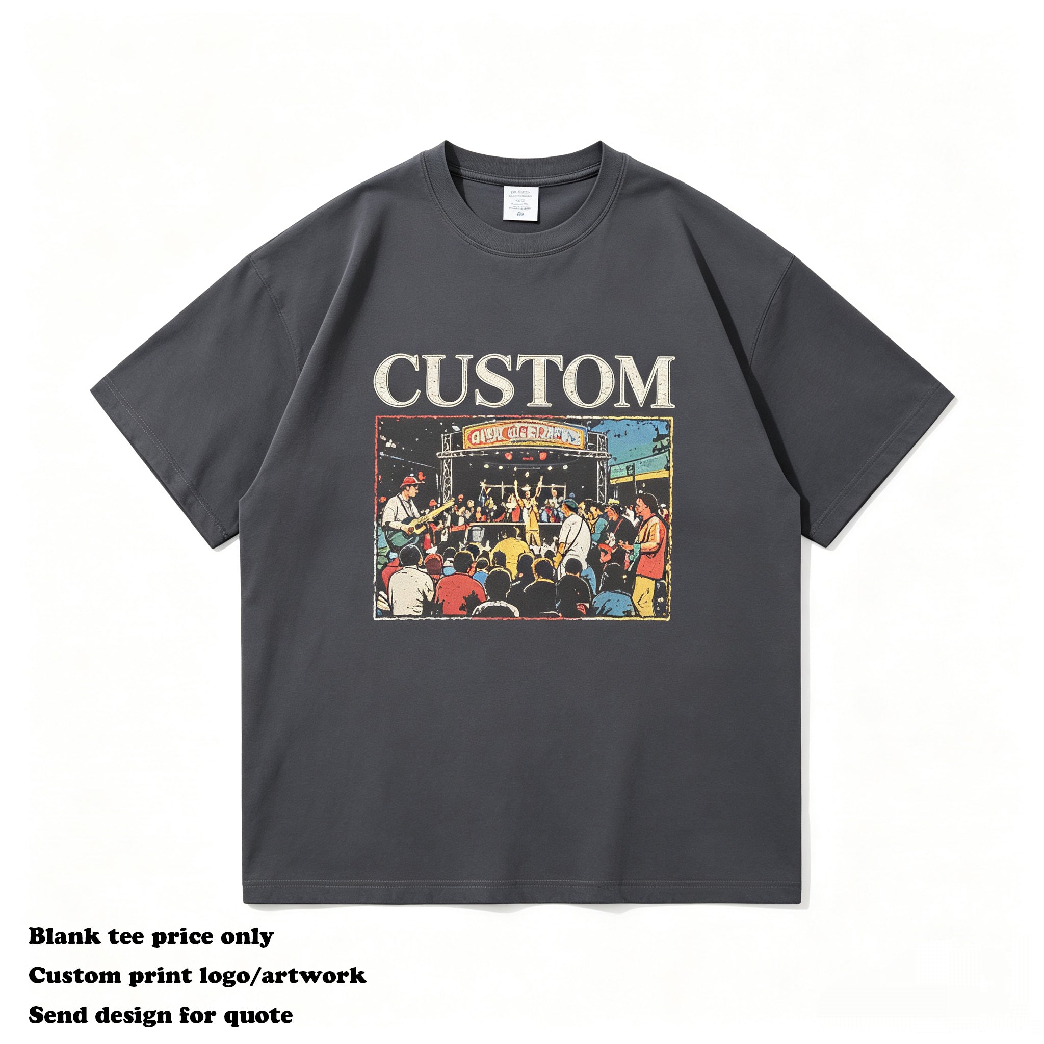 Wholesale Summer T-shirt Men's High Quality Round Neck Quick Dry Custom Print Embroidery logo Streetwear Lightweight T-shirt
