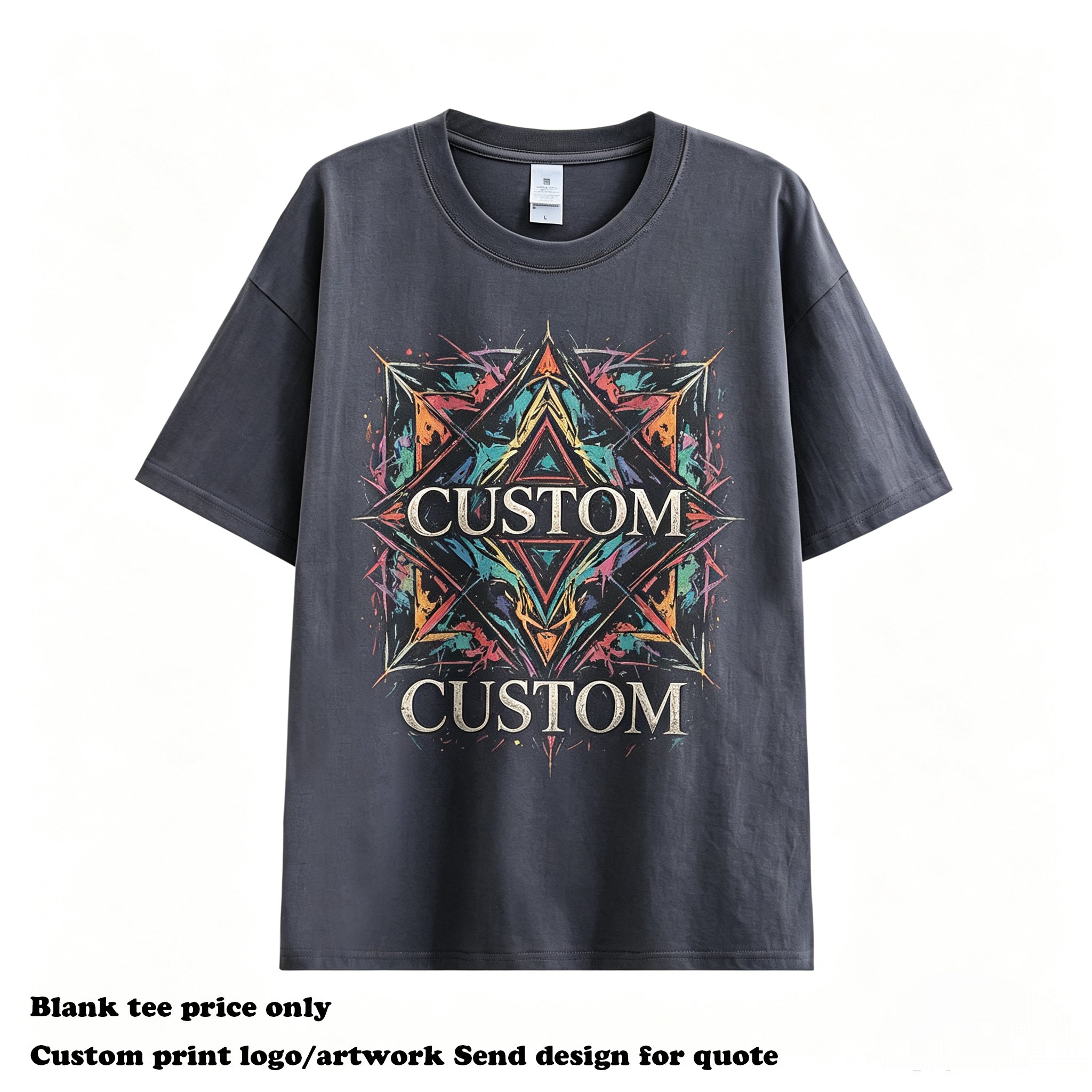 Oem Customized Hot Sell T-shirt Wholesale High Quality Streetwear Heavy Cotton Drop Shoulder Short Sleeve t Shirt for Men